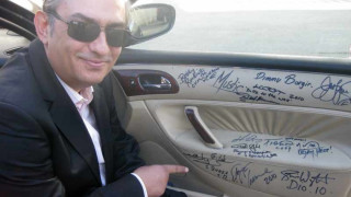 Бубка се разписа в колата на Цонко Цонев 