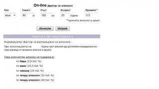 Дрегер в нета смята промили