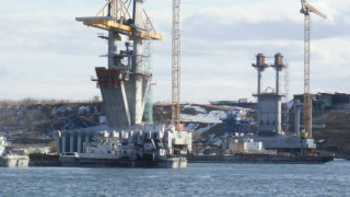 Дунав мост 2 напредва към румънския бряг