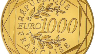 Франция пуска златни монети по 1000 евро