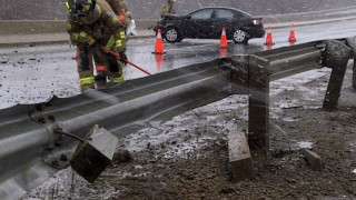 Верижна катастрофа с 47 коли в Канада