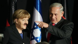 Меркел и Нетаняху в „най-неудобната снимка на света"