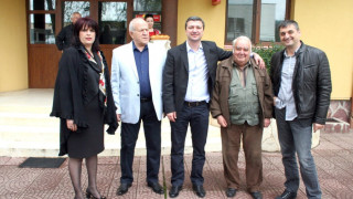 Кирил Добрев и Драгомир Стойнев на среща с бизнеса от Средногорието