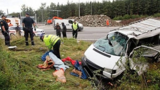 Седем румънци ранени в катастрофа с български бус в Норвегия