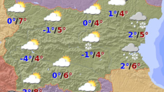 Жълт код в 20 области заради вятър и сняг