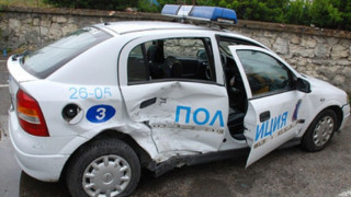 Пиян шофьор помля патрулка 