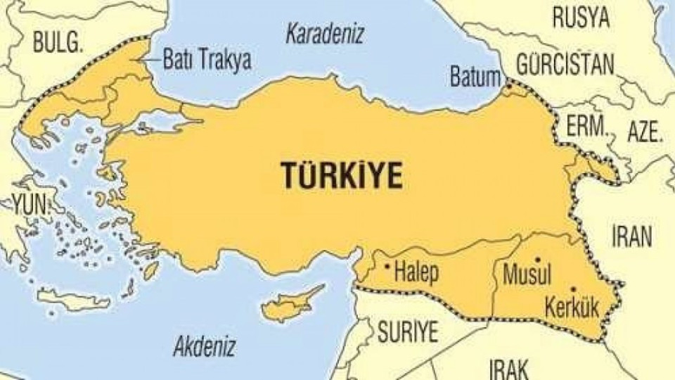 България е част от „Нова Турция" на карта в турски медии | StandartNews.com