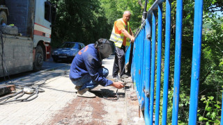 Закърпиха дупката на моста над Янтра