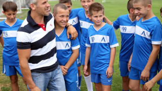 Йордан Йовчев посети юношите на "Левски" преди Лондон
