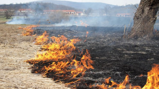 Пожар горя в бургаския Меден рудник