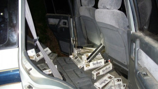 Гранични полицаи откриха 105 400 къса контрабандни цигари