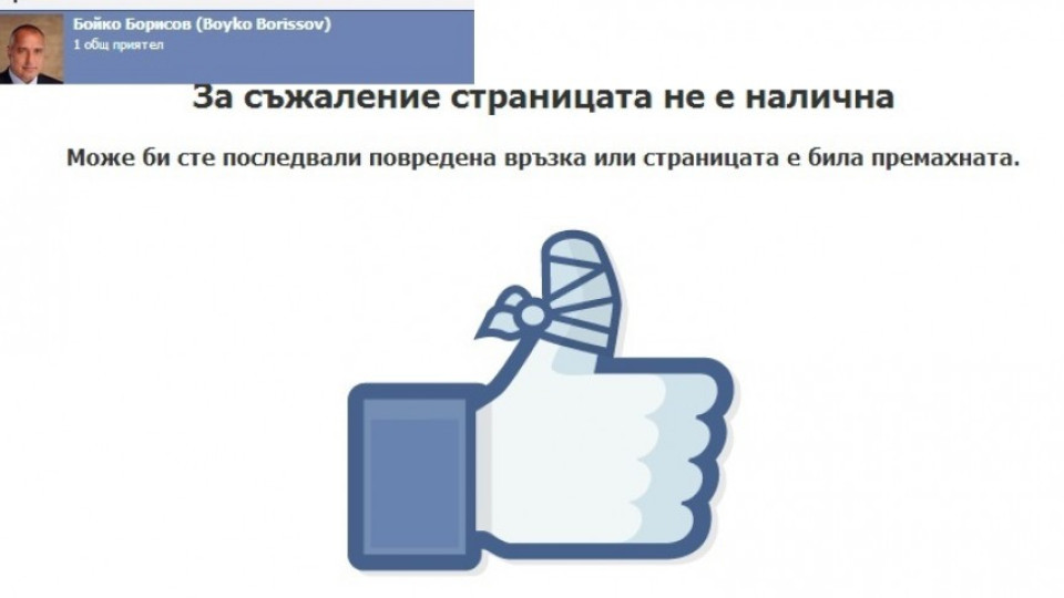 Борисов отново без Фейсбук | StandartNews.com