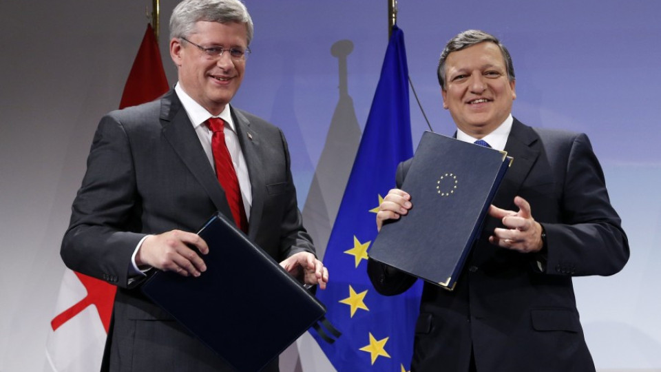 ЕС и Канада подписаха договор за свободна търговия | StandartNews.com