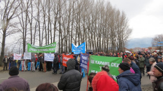 Протест затваря Е-79 заради Банско, Разлог и Добринище