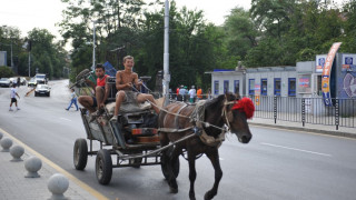И каруцарите излязоха на протест в Пловдив