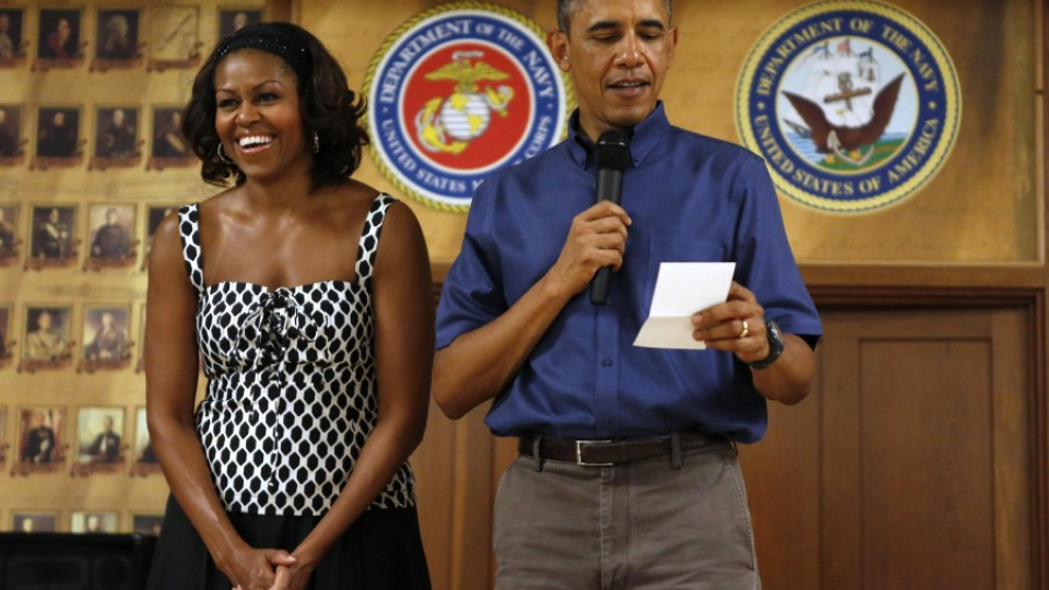 Обама остави жена си сама на Хаваите за ЧРД | StandartNews.com