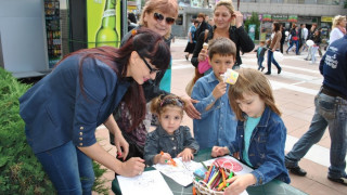 Деца рисуваха в инициатива на Жени ГЕРБ