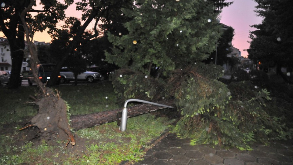 Ураган, наречен шквал, вилня над Разград | StandartNews.com