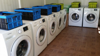 Център за безплатно пране за пострадалите в Аспарухово