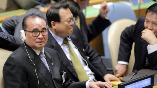 Министър на Пхенян пред ООН за пръв път от 15 г.