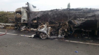 Български тир предизвика тежка катастрофа в Гърция
