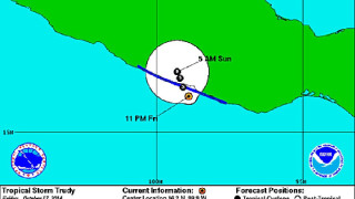 Тропическата буря „Труди” надвисна над Мексико