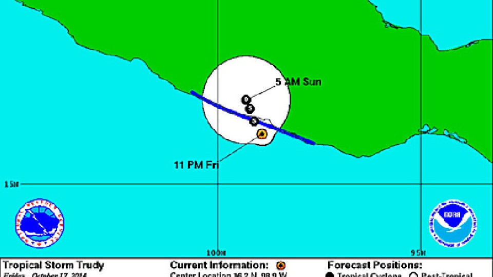 Тропическата буря „Труди” надвисна над Мексико | StandartNews.com