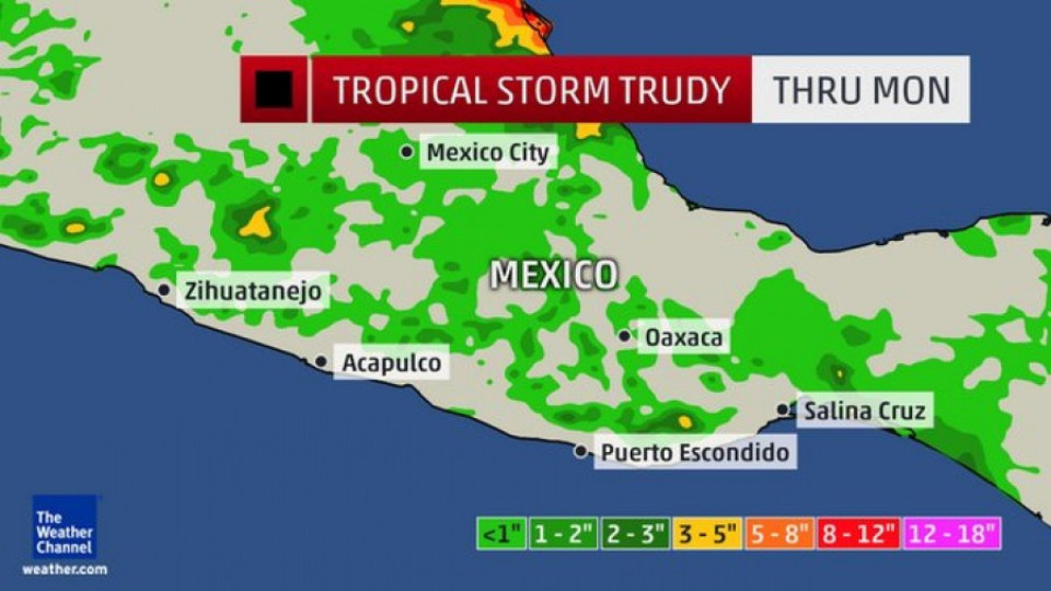 Тропическата буря "Труди" взе най-малко 6 жертви в Мексико  | StandartNews.com
