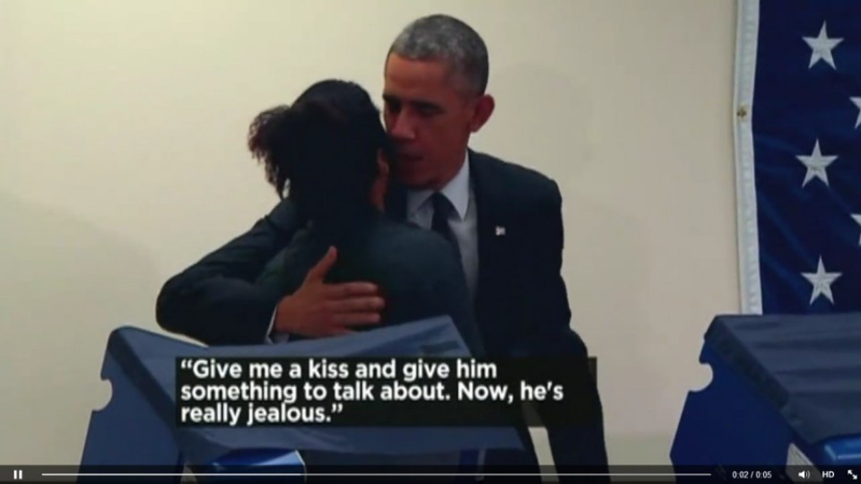 Обама целуна чужда жена | StandartNews.com