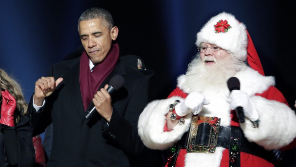 Обама запали светлините на елхата пред Белия дом | StandartNews.com