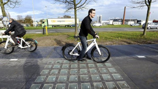 Велопътека прави ток в Амстердам 
