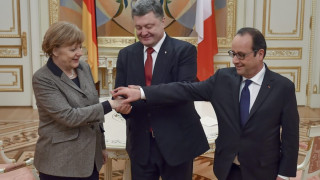 Срещата с Меркел и Оланд даде надежда на Порошенко