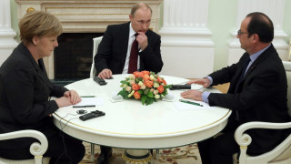 Меркел, Путин и Оланд се събират в сряда за ужаса в Украйна