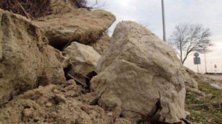 Камъни паднаха на пътя за Гоце Делчев