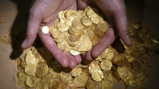Откриха съкровище от 2000 златни монети