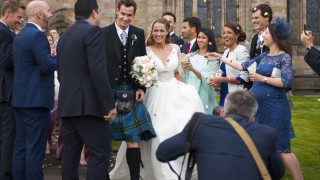 Анди Мъри се ожени облечен в килт