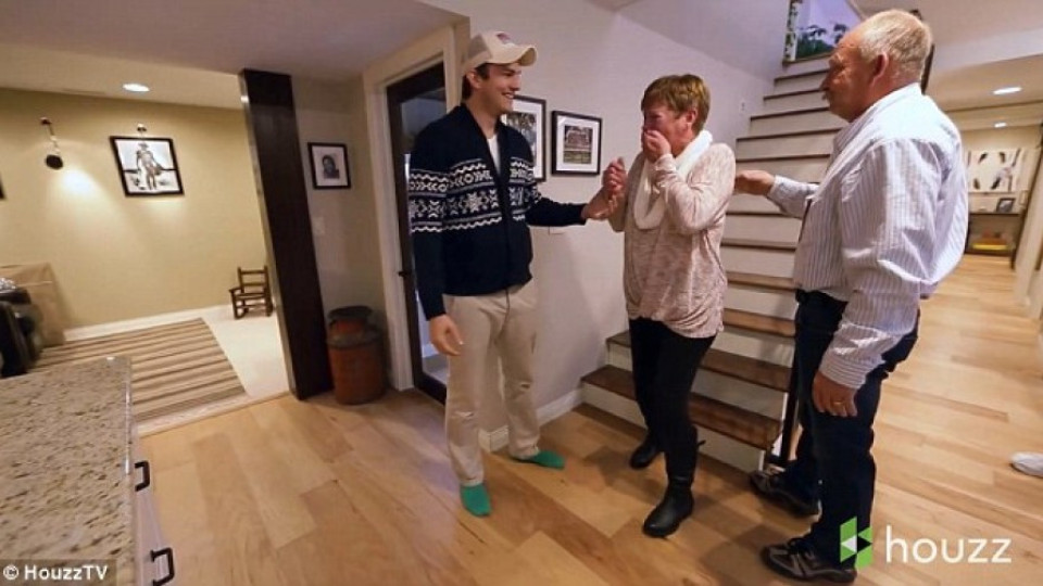 Как Аштън Къчър изненада майка си (видео) | StandartNews.com