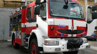 Микробус изгоря на пътя Бургас-Варна