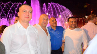 Борисов, Московски и Кралев на откриването на фонтана във Варна