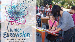 Хлапета рисуват в кампания за Детска Евровизия