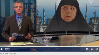Германска телевизия показа Меркел с хиджаб