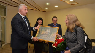 Здравко Димитров с британски дипломат в Пловдив