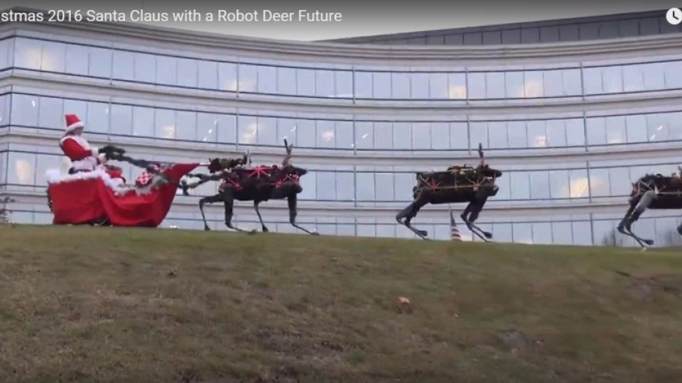 Елени роботи дърпат шейната на Дядо Коледа (ВИДЕО) | StandartNews.com