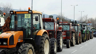 Гръцките фермери на протест с трактори