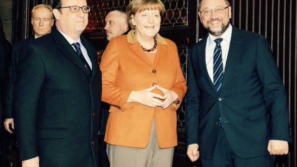 Шулц, Меркел и Оланд с меню "бежанци" и "Brexit" | StandartNews.com