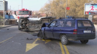 Катастрофа в Хасково, трима ранени