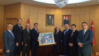 Риза и Казак с делегация на ДПС в Анкара 