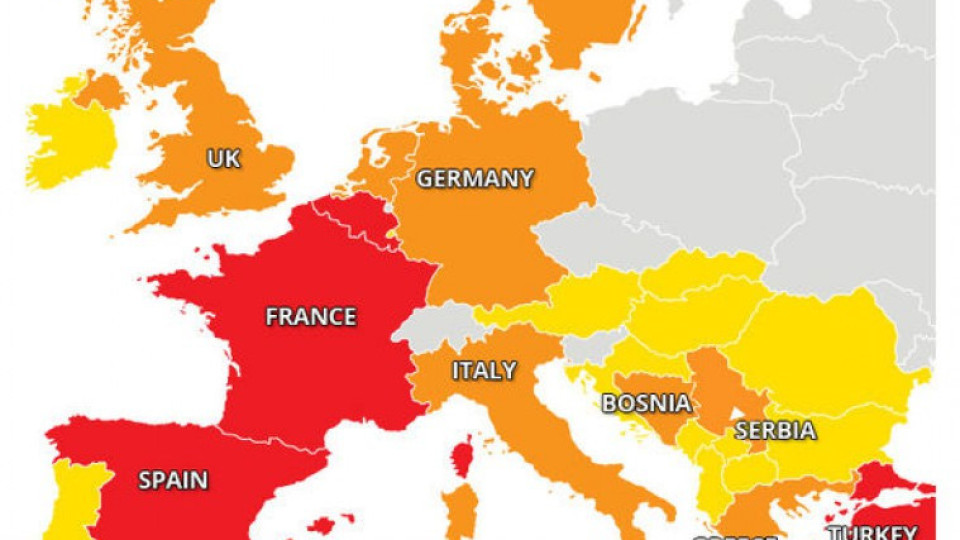 "Дейли Експрес" изтри България от картата | StandartNews.com