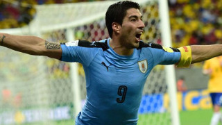 Суарес донесе равен на Уругвай срещу Бразилия
