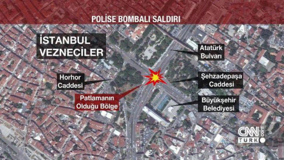 Адската машина в Истанбул - срещу полицаи (ВИДЕО) | StandartNews.com